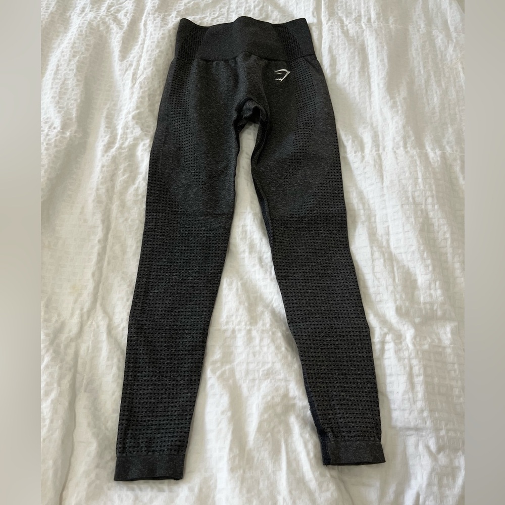 Gymshark Charcoal Textured Leggings